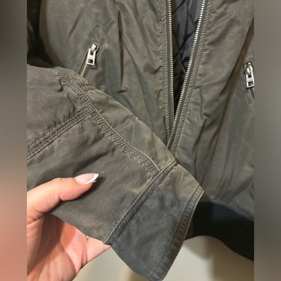 HARLEY-DAVIDSON Quilted Full Zip Cotton Blend Motorcycle Bomber Jacket - Picture 6 of 11